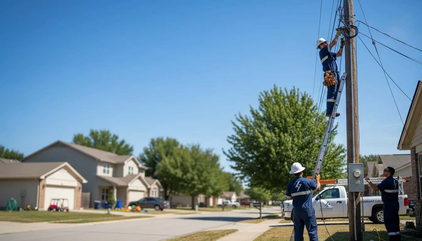 Residential electrician providing installation services in Parshall, ND